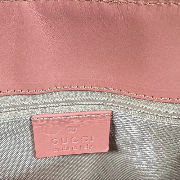 GUCCI Pink Canvas & Leather Mini Hand Bag - Picture 11 of 12